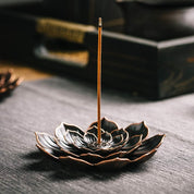 2 Pack Incense Burner, Incense Holder for Sticks, Brass Lotus Incense Stick Holder
