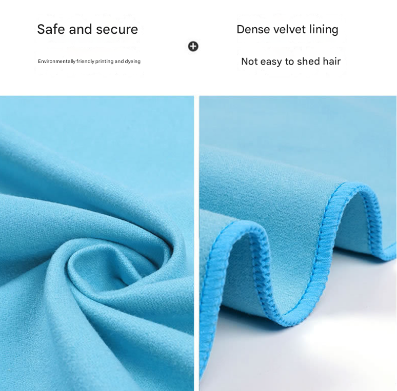 2-Piece Cherry Red Quick-Dry Microfiber Sports Towel with Travel Case - Compact & Absorbent for Gym, Swimming & Camping