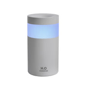 2-Piece Grey Mini Desktop Ultrasonic Wellness Humidifier - Portable Mist Maker for Home and Car Use