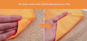 2-Piece Orange Quick-Dry Microfiber Sports Towel with Travel Case - Compact & Absorbent for Gym, Swimming & Camping