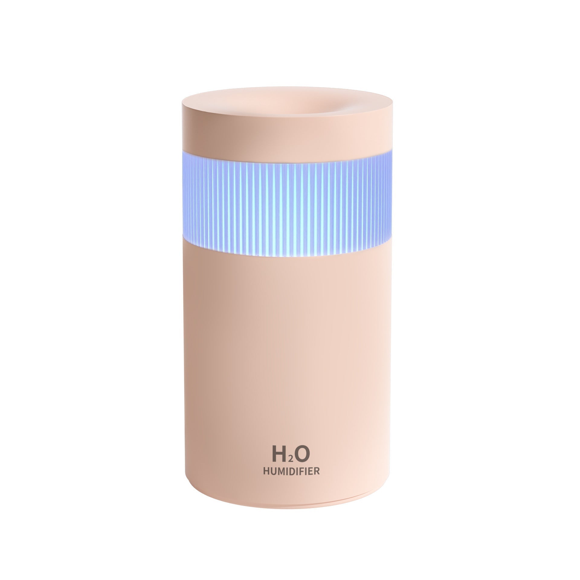 2-Piece Pink Mini Desktop Ultrasonic Wellness Humidifier - Portable Mist Maker for Home and Car Use