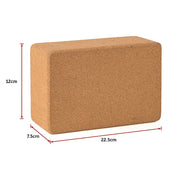 2 x Cork Yoga Block Organic Yoga Prop Accessory Exercise Brick - Sports & Fitness > Exercise Gym & Fitness > Yoga &