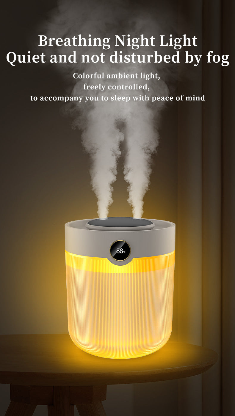 2000ML Large Capacity Ultrasonic Wellness Humidifier with LED Display - Silent Cool Mist Air Ultrasonic Wellness Humidifier for Home and Office