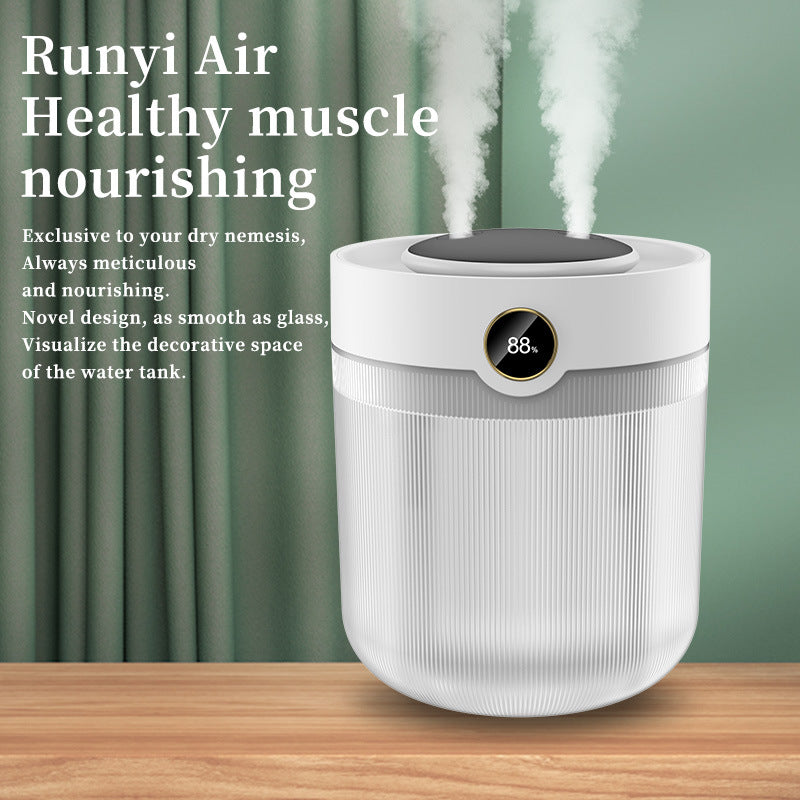 2000ML Large Capacity Ultrasonic Wellness Humidifier with LED Display - Silent Cool Mist Air Ultrasonic Wellness Humidifier for Home and Office