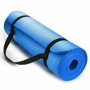 20MM Thick Yoga Mat Pad NBR Nonslip Exercise Fitness Pilate Gym Durable - Black