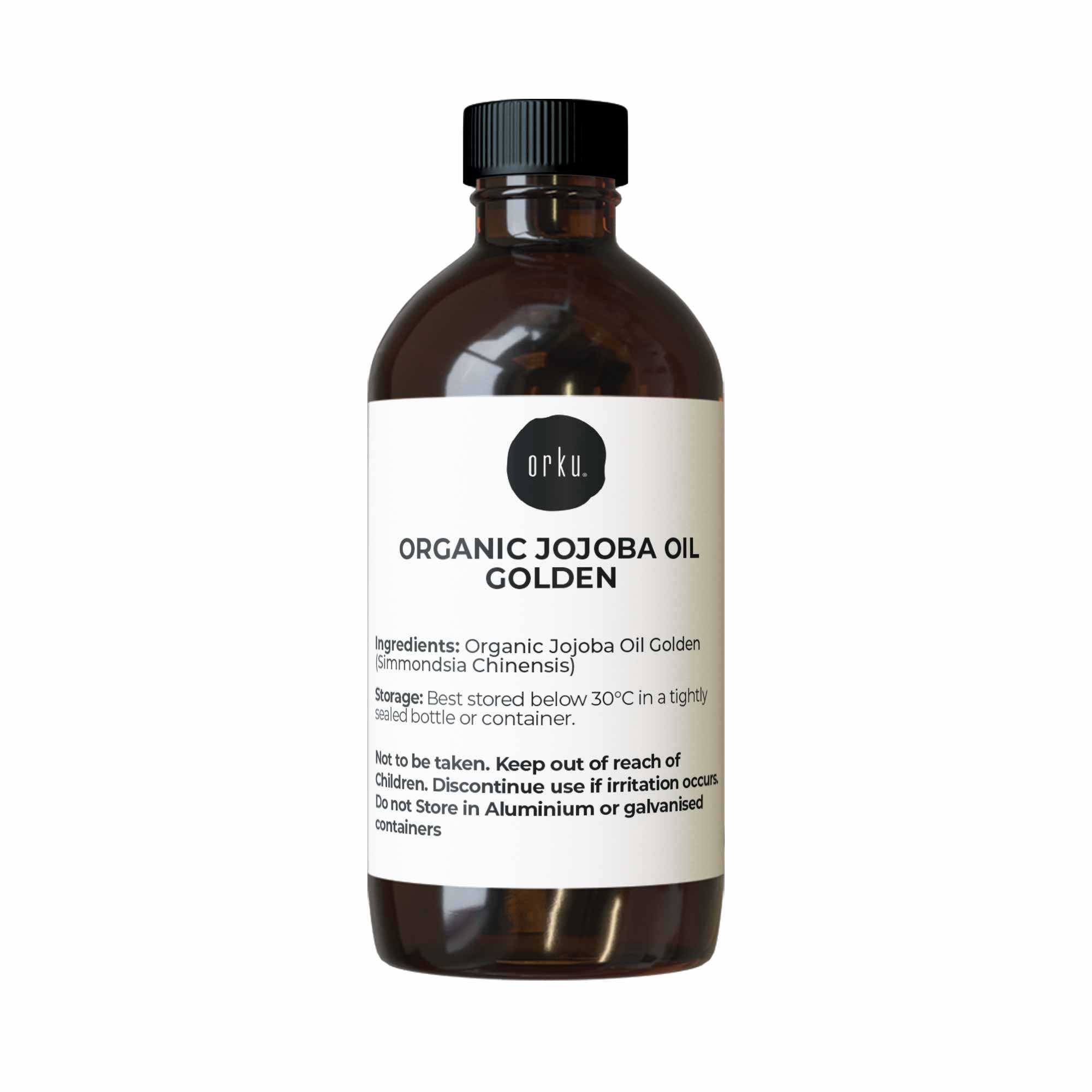 250ml Organic Jojoba Oil - Golden Pure Cold Pressed Seed For Hair Skin Nails - Health & Beauty > Skincare > Facial