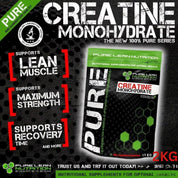 2KG Creatine Monohydrate Powder HPLC Tested Gym Workout Enhancer Micronised Supplement - Health & Beauty > Nutrition &