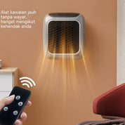 3-Second Heat Wall-Mounted Heater! Safe, Silent, Winter's "Little Sun"(BLUE)