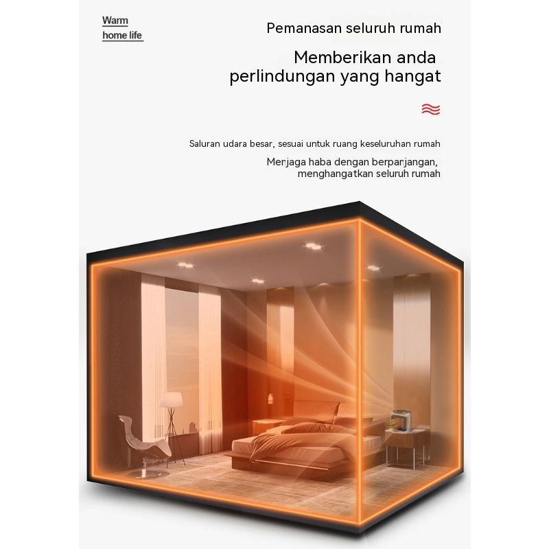 3-Second Heat Wall-Mounted Heater! Safe, Silent, Winter's "Little Sun"(GREY)