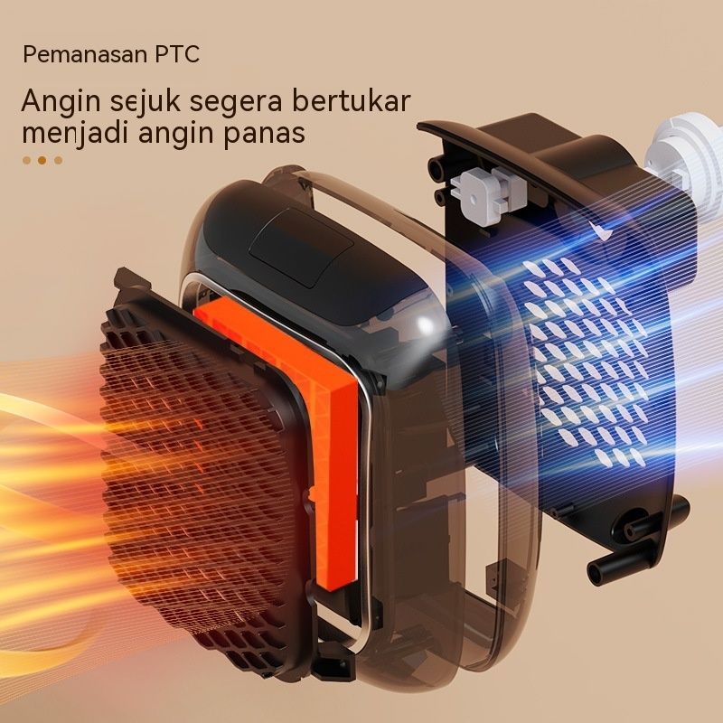 3-Second Heat Wall-Mounted Heater! Safe, Silent, Winter's "Little Sun"(GREY)