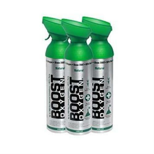 3pk 10 Litres of Boost Pure Oxygen in a Can Supplemental - 200 Breath (Large) - Appliances > Aroma Diffusers &