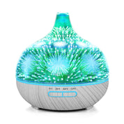 400ml Essential Oil Aroma Diffuser and Remote - 3D Glass Aromatherapy Humidifier - Appliances > Aroma Diffusers &