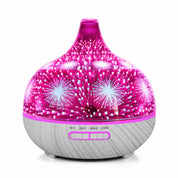 400ml Essential Oil Aroma Diffuser and Remote - 3D Glass Aromatherapy Humidifier - Appliances > Aroma Diffusers &