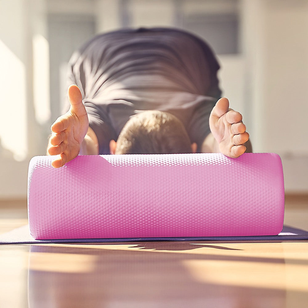 45 x 15cm Physio Yoga Pilates Foam Roller - Sports & Fitness > Exercise Gym & Fitness > Yoga & Pilates