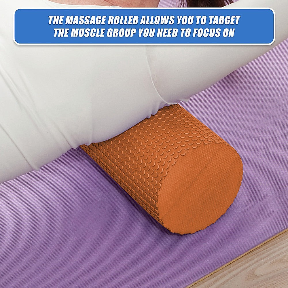 45 x 15cm Physio Yoga Pilates Foam Roller - Sports & Fitness > Exercise Gym & Fitness > Yoga & Pilates