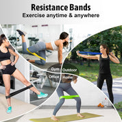 5 Pcs Resistance Bands Exercise Bands Resistance Bands Set Workout Bands Leg Yoga Bands - Sports & Fitness > Exercise