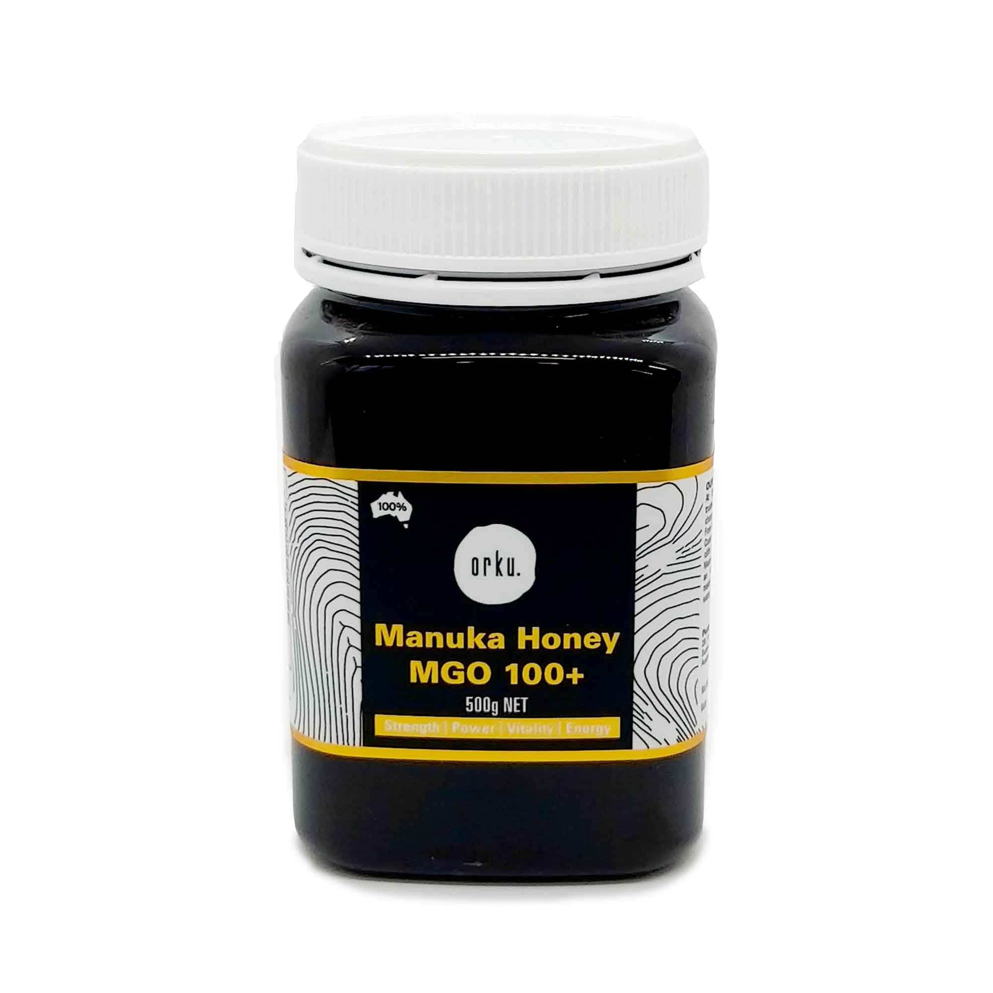 500g MGO 100+ Australian Manuka Honey - 100% Raw Natural Pure Jelly Bush - Food & Beverage > Pantry > Condiments &