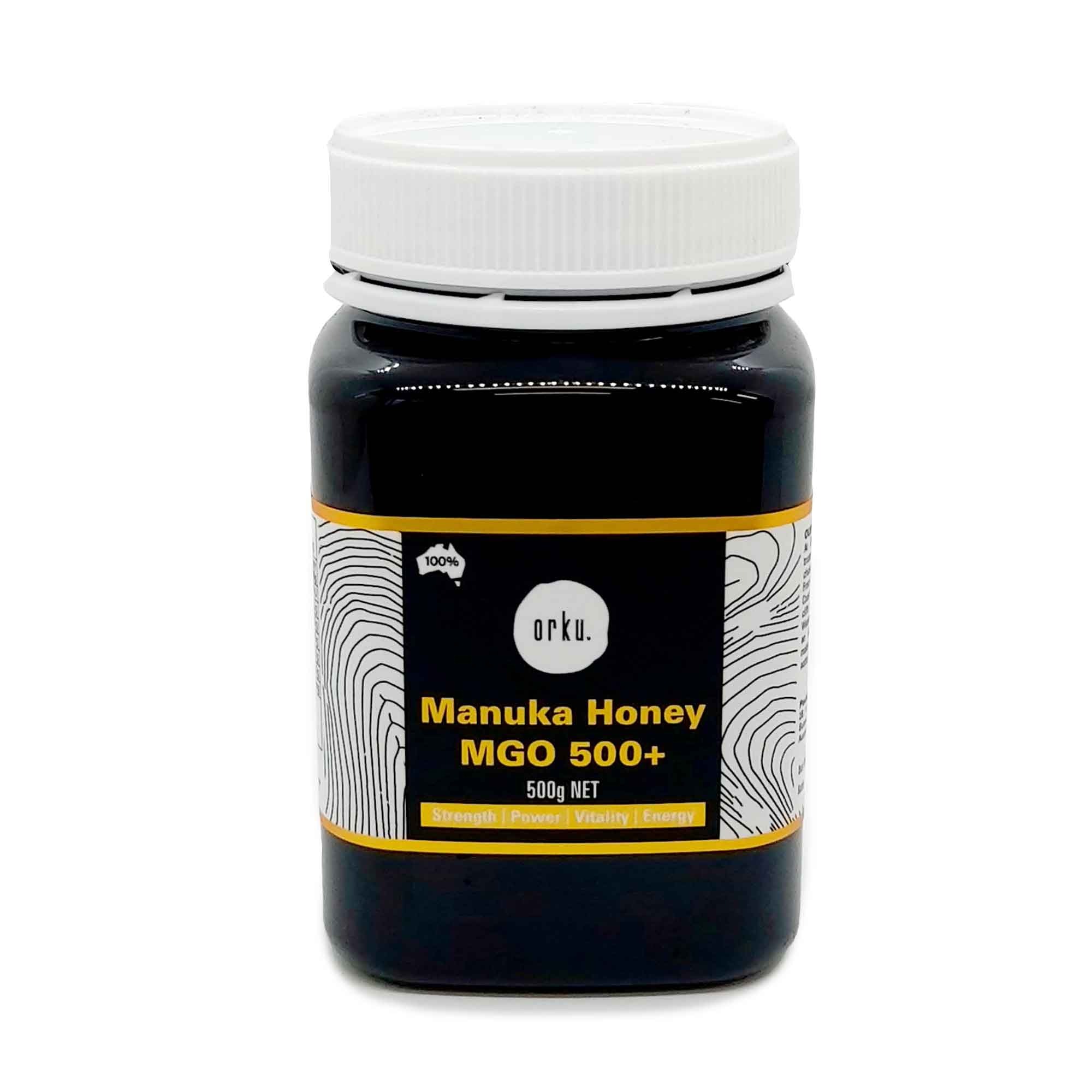500g MGO 500+ Australian Manuka Honey - 100% Raw Natural Pure Jelly Bush - Food & Beverage > Pantry > Condiments &