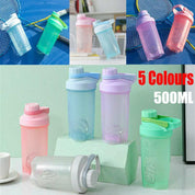 500ml Protein Powder Shake Ball Bottle Sport Mixer Shaker Mixing Drinking Cup - Pink - Gift & Novelty > Novelty >