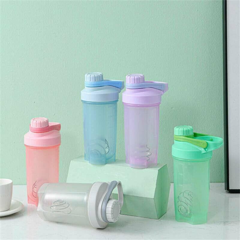 500ml Protein Powder Shake Ball Bottle Sport Mixer Shaker Mixing Drinking Cup - Pink - Gift & Novelty > Novelty >