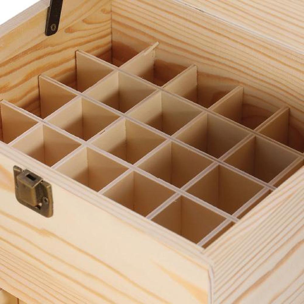 59 Slots Essential Oils Storage Box - Wooden 3-Tier Bottle Holder - Home & Garden > Kitchenware > Food Storage