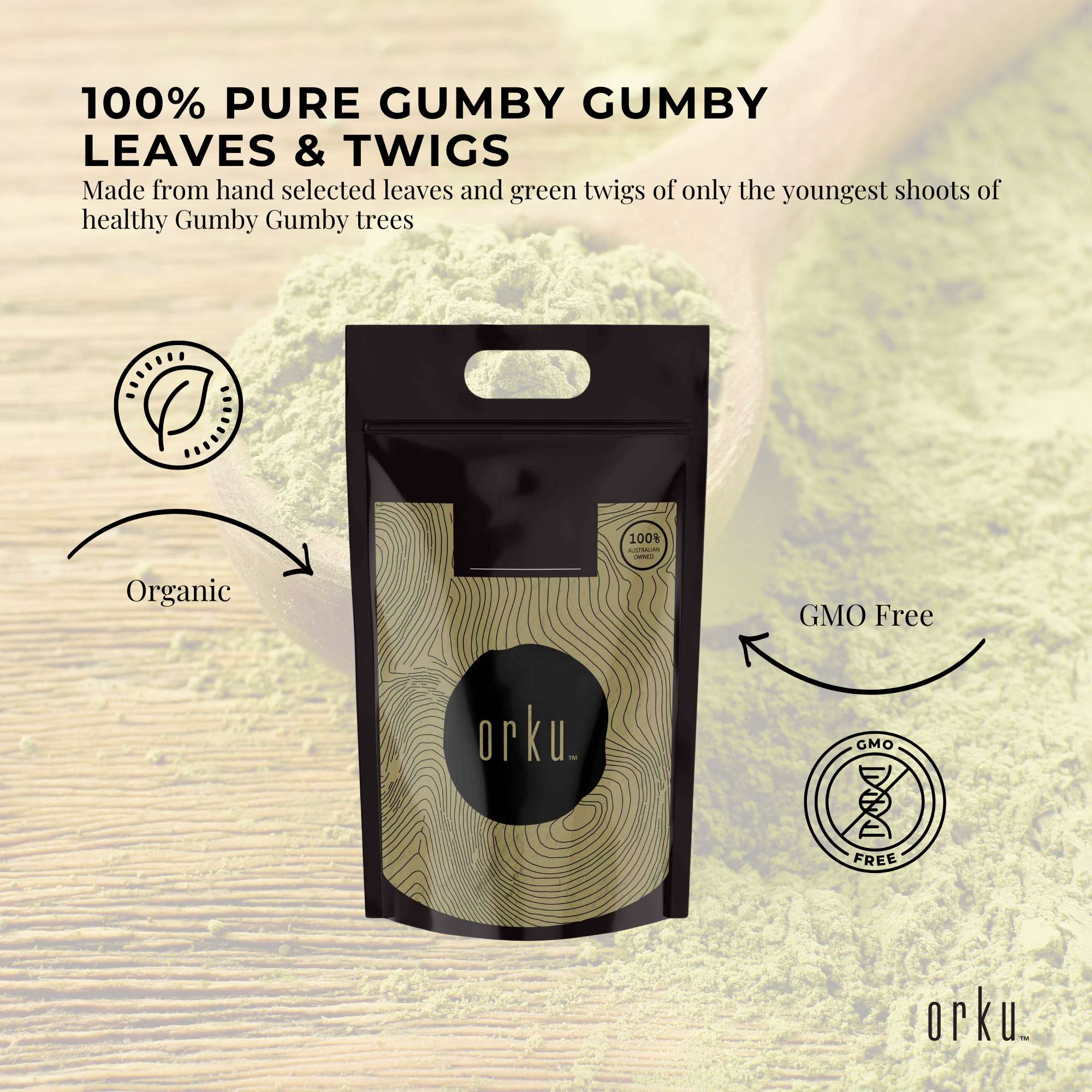 5Kg Gumby Gumby Pure Powder - Gumbi Aboriginal Plant Pittosporum Angustifolum - Health & Beauty > Nutrition &