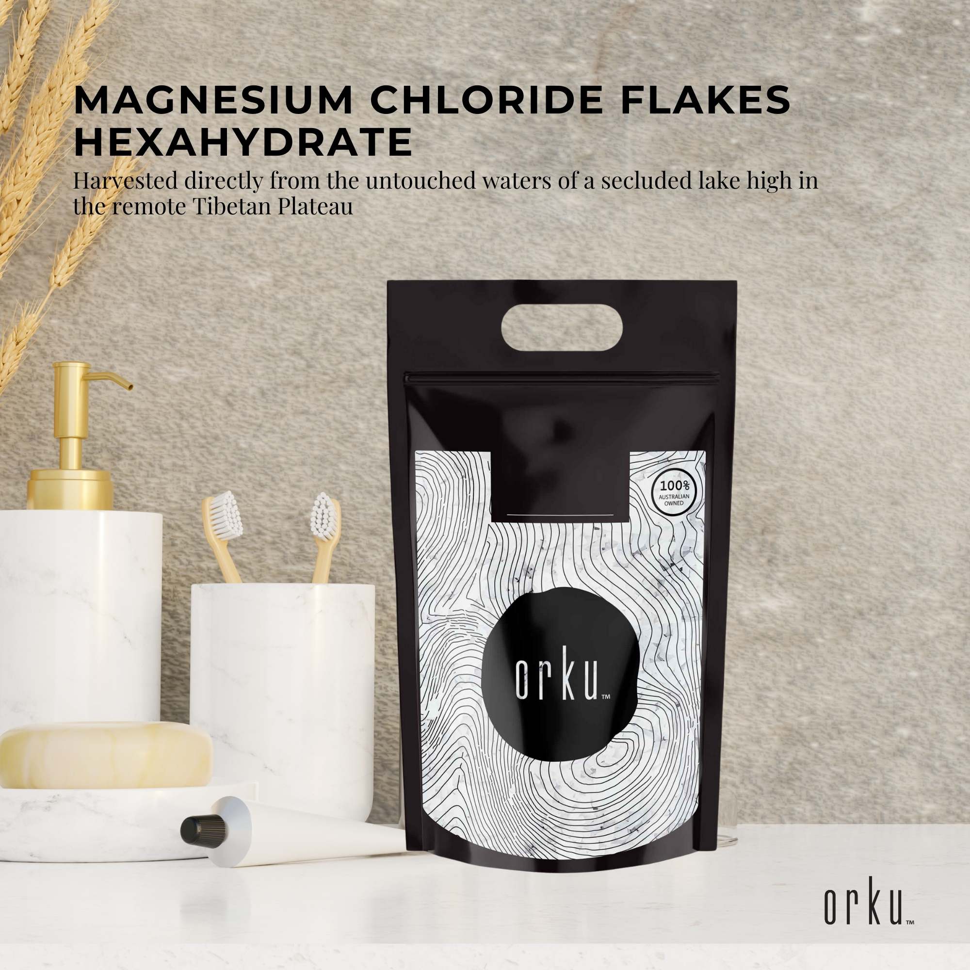 5Kg Magnesium Chloride Flakes Hexahydrate - Organic USP Food Grade Bath Salt - Health & Beauty > Bath & Body > Bath