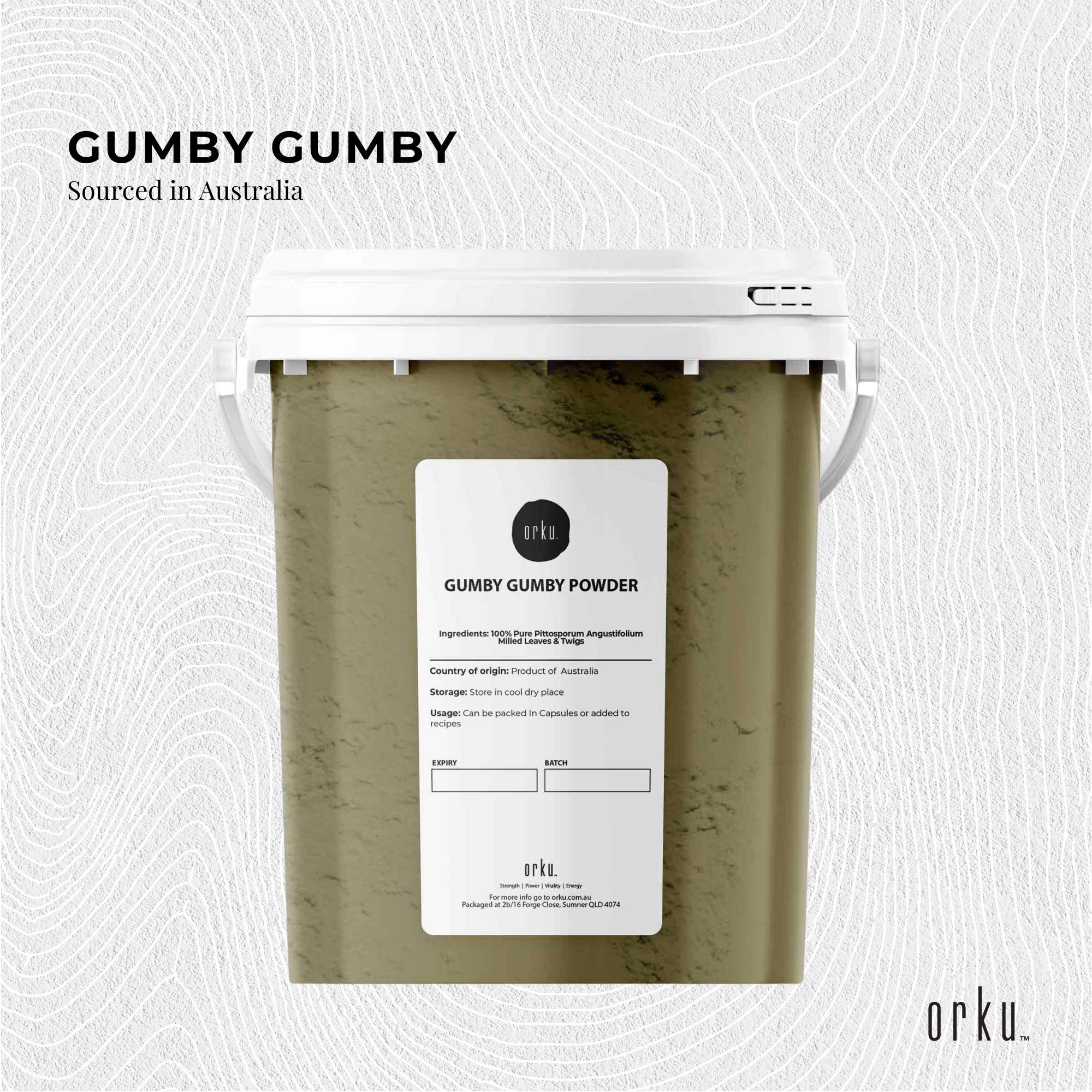 600g Gumby Gumby Pure Powder Tub Gumbi Aboriginal Plant Pittosporum Angustifolum - Health & Beauty > Nutrition &