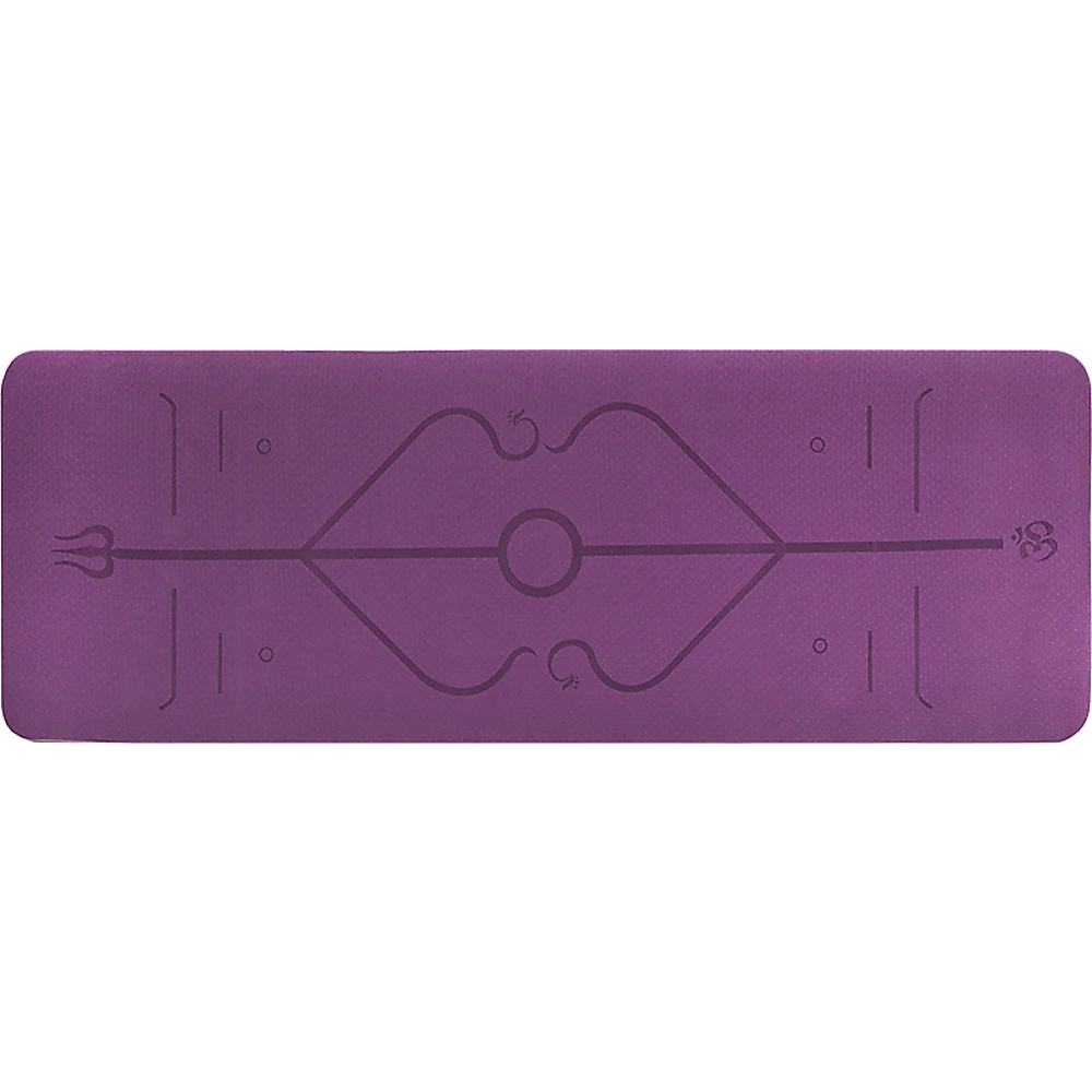 8mm TPE Yoga Mat Exercise Fitness Gym Pilates Non Slip Dual Layer - Sports & Fitness > Exercise Gym & Fitness > Yoga &