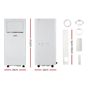 Devanti Portable Air Conditioner 7000BTU Cooling Mobile Fan Cooler Dehumidifier