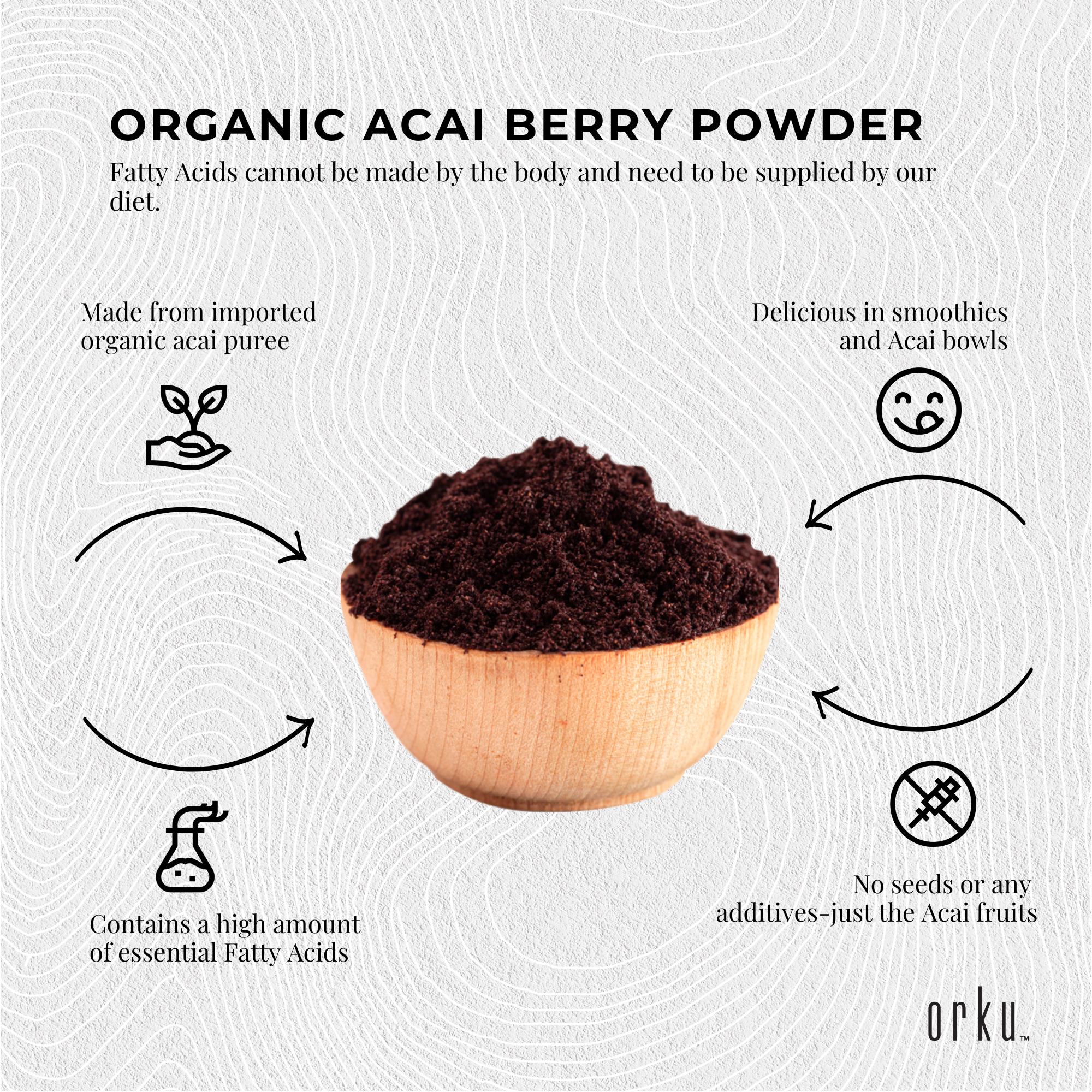 Organic Acai Powder 2.5Kg