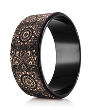 Yoga Design Lab Yoga Wheel Cork Mandala Black