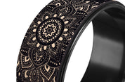 Yoga Design Lab Yoga Wheel Cork Mandala Black