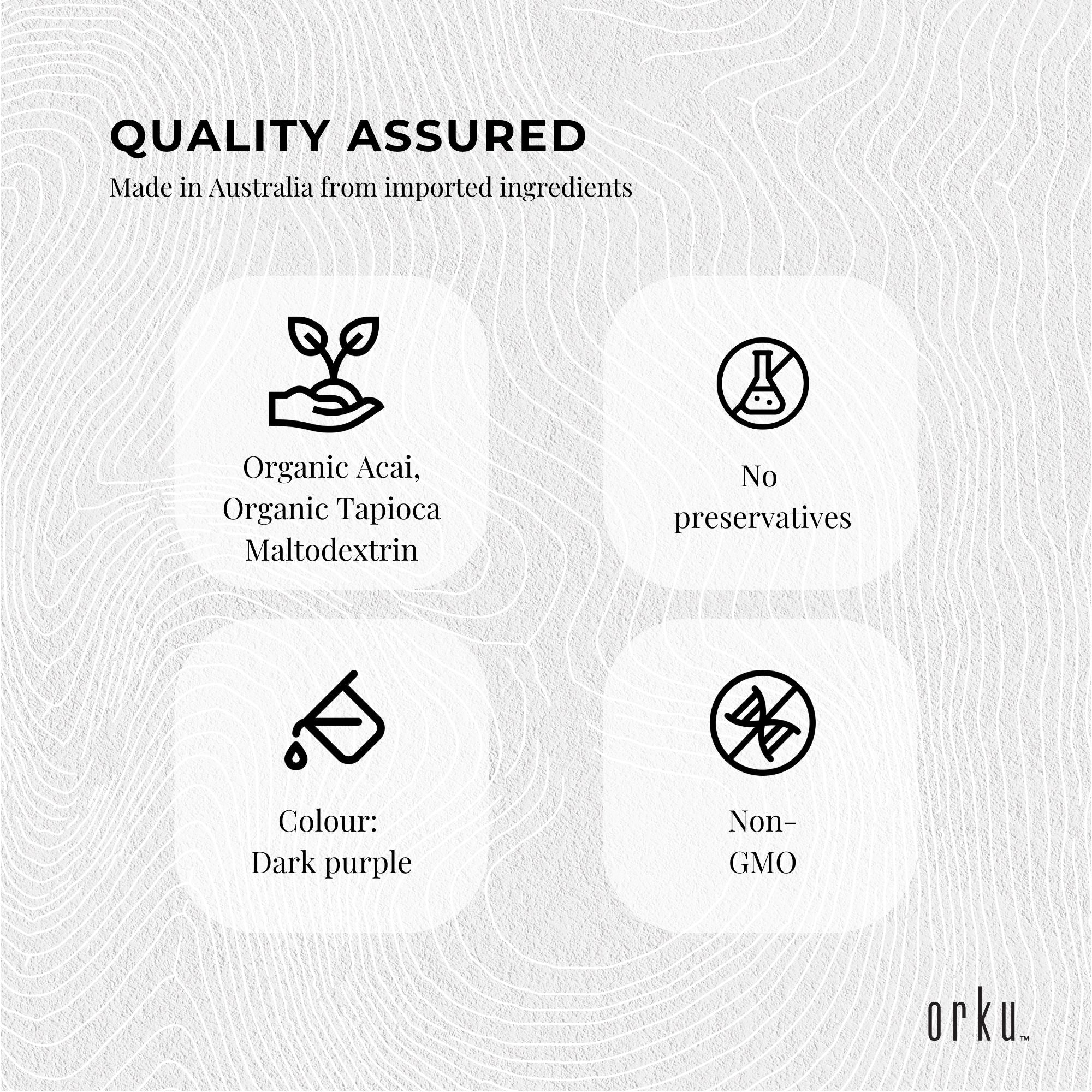 Organic Acai Powder 400g - Health & Beauty > Nutrition & Supplements > Vitamins & Supplements