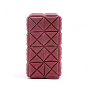 Ruby-colored chocolate bar with geometric pattern for Adidas Eco Yoga block and fitness