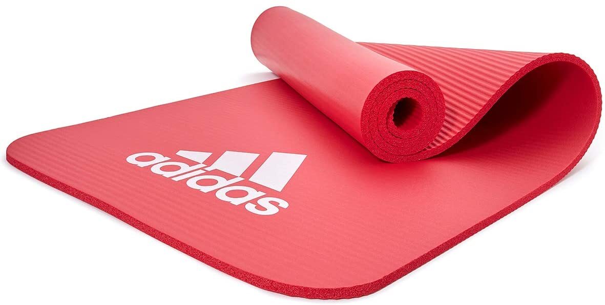 Adidas Fitness Mat 7mm Exercise Training Floor Gym Yoga Judo Pilates - Red - Sports & Fitness > Exercise Gym & Fitness