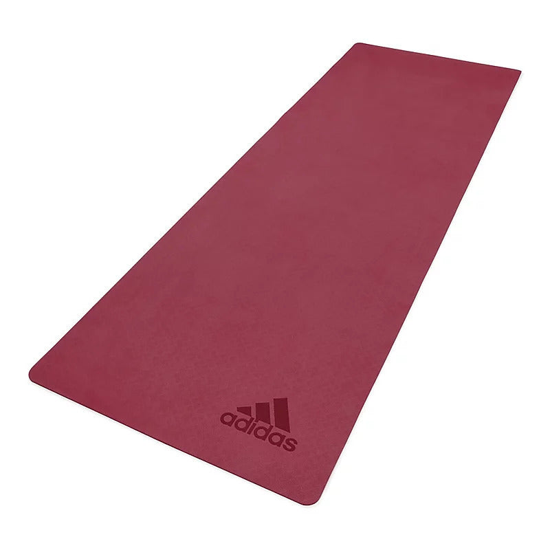 Adidas Premium Yoga Mat 5mm Exercise Training Floor Gym Fitness Pilates - Mystery Ruby - Sports & Fitness > Exercise