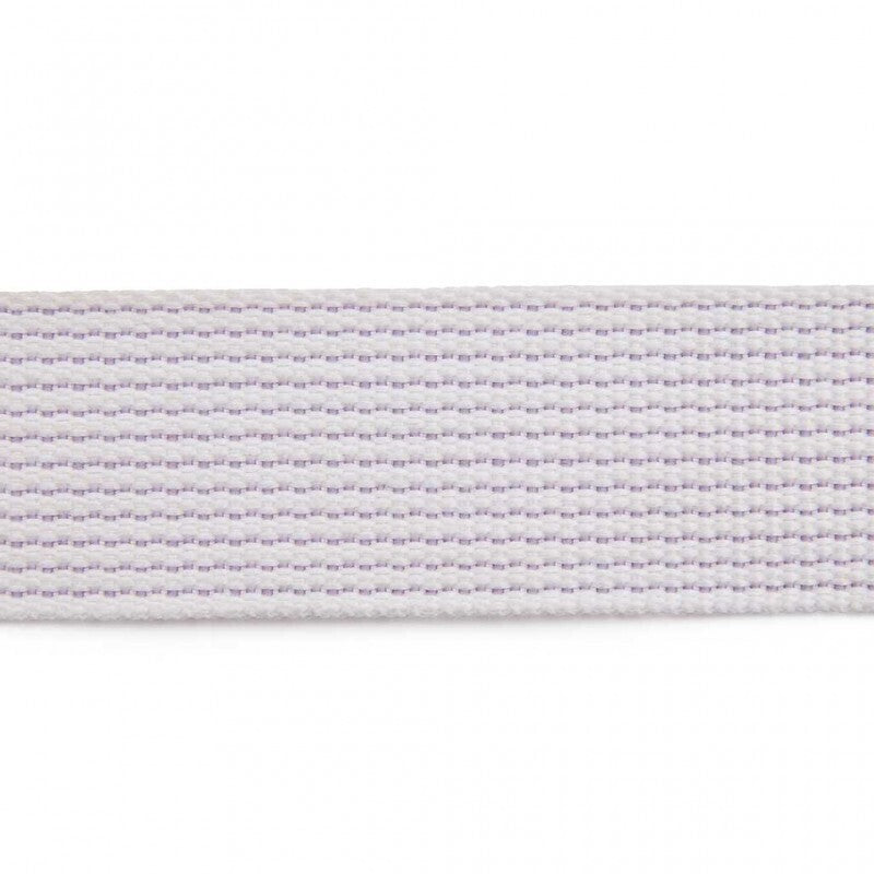 White elastic band with ribbed texture for Adidas Premium Yoga Strap adjustable belt Pilates