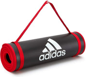 Adidas Training 10mm Exercise Floor Mat Gym Thick Yoga Fitness Judo Pilates - Black/Red - Sports & Fitness > Exercise