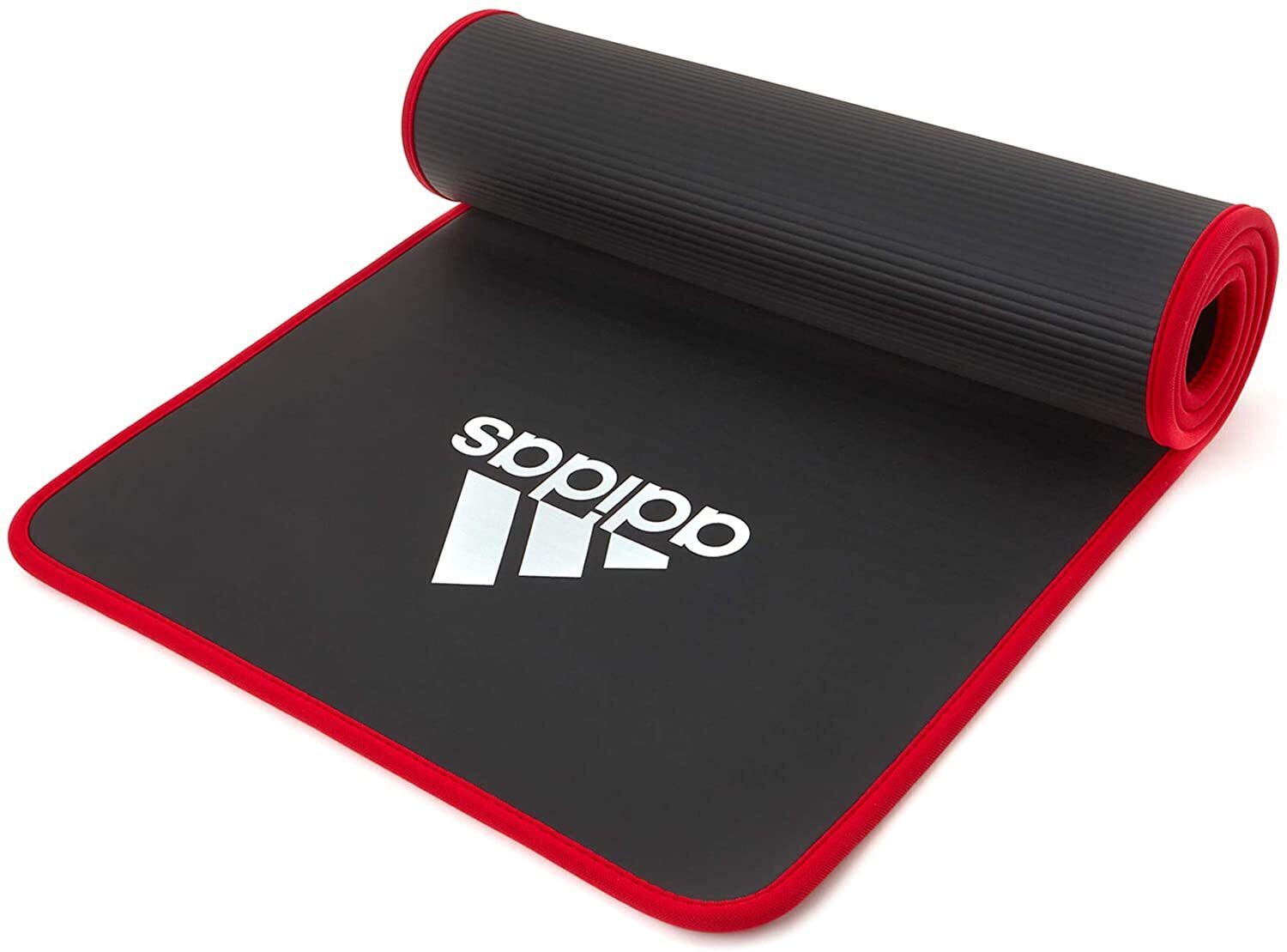 Adidas Training 10mm Exercise Floor Mat Gym Thick Yoga Fitness Judo Pilates - Black/Red - Sports & Fitness > Exercise