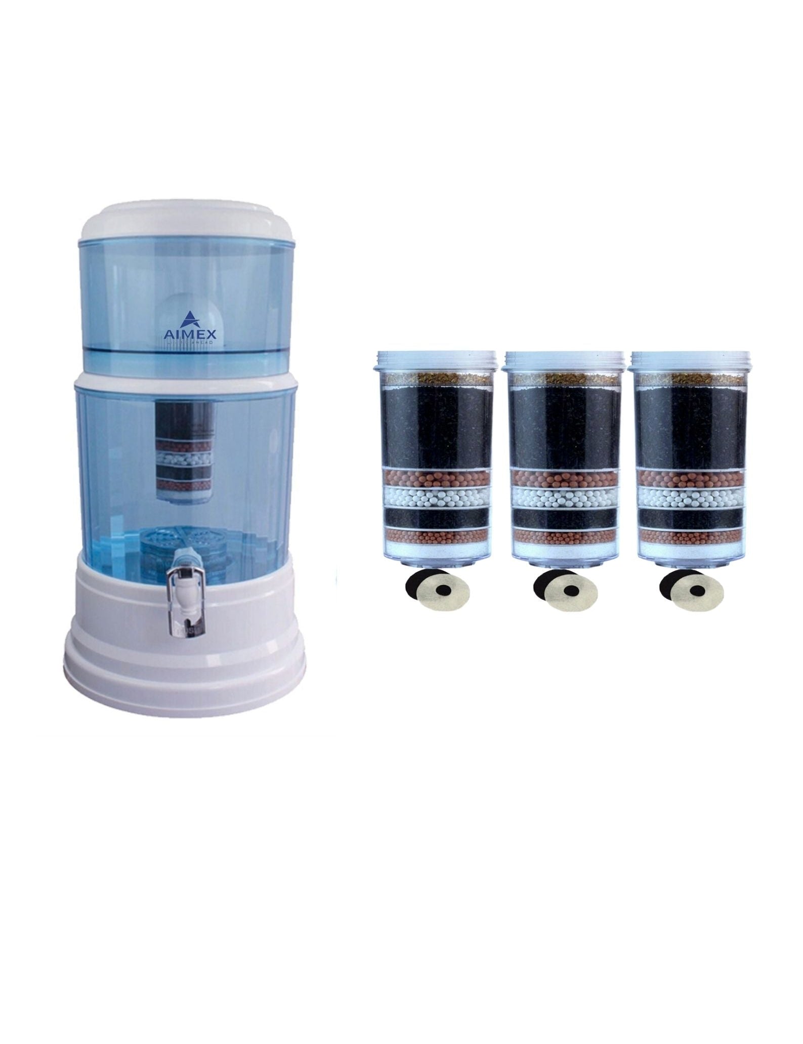 Aimex 20 Litre Water Purifier + 3 X 8 Stage Filter + Maifan Stones - Appliances > Aroma Diffusers & Humidifiers >