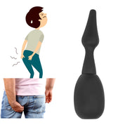Anal Douche Soft Silicone Reusable Back Flow Prevention Anal Vaginal Cleaner for Colon Cleansing Detox Constipation