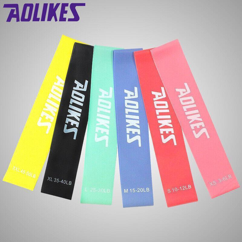 Aolikes Resistance Bands Power Heavy Strength Exercise Fitness Gym Premium Yoga - Red 500*50*0.5 (10-12 lbs)