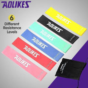 Aolikes Resistance Bands Power Heavy Strength Exercise Fitness Gym Yoga - Pink 500*50*0.3 (3-6 lbs)
