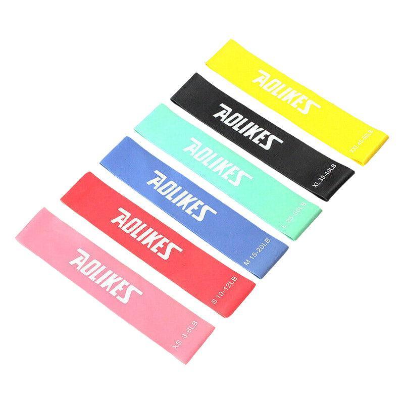 Aolikes Resistance Bands Power Heavy Strength Exercise Fitness Gym Yoga - Pink 500*50*0.3 (3-6 lbs)