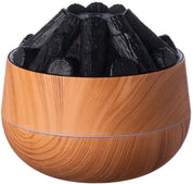 Aromatherapy Air Humidifier - Flame Effect Aromatherapy Diffuser - 300ml - Bedroom Humidifier - Campfire Shape - Small Ultra-Quiet USB Portable Humidifier for Home and Office (Light Color)