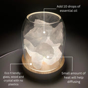 Aurora Crystal Diffuser - Clear Quartz - Appliances > Aroma Diffusers & Humidifiers > Aroma Diffusers