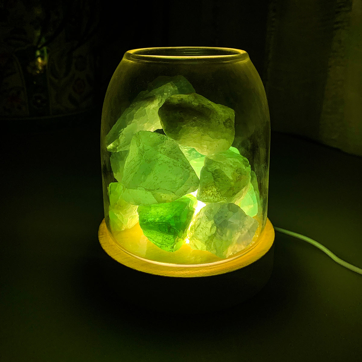 Aurora Crystal Diffuser - Green Calcite - Appliances > Aroma Diffusers & Humidifiers > Aroma Diffusers