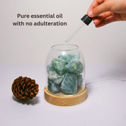 Aurora Crystal Diffuser - Green Calcite - Appliances > Aroma Diffusers & Humidifiers > Aroma Diffusers