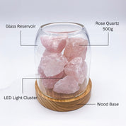 Aurora Crystal Diffuser - Rose Quartz - Appliances > Aroma Diffusers & Humidifiers > Aroma Diffusers